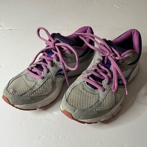 Saucony Women’s Lexicon 2 Running Shoes Gray Purple Size 7.5 Athletic Sneakers
